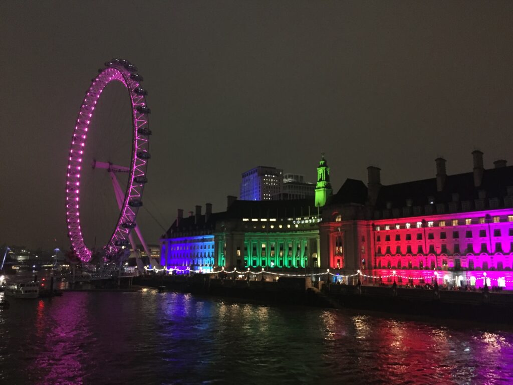 London eye with nice colours