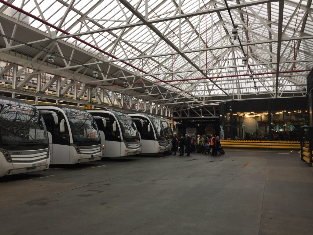 London bus station