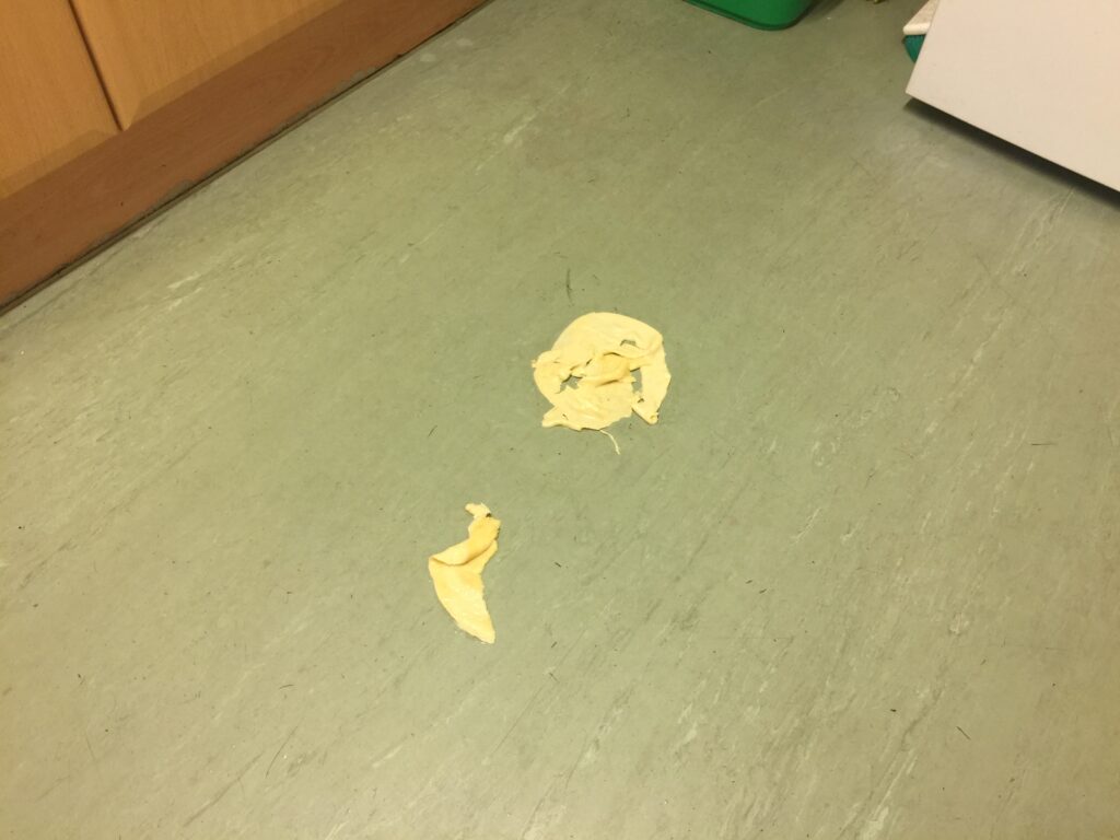 Pancakes on the floor